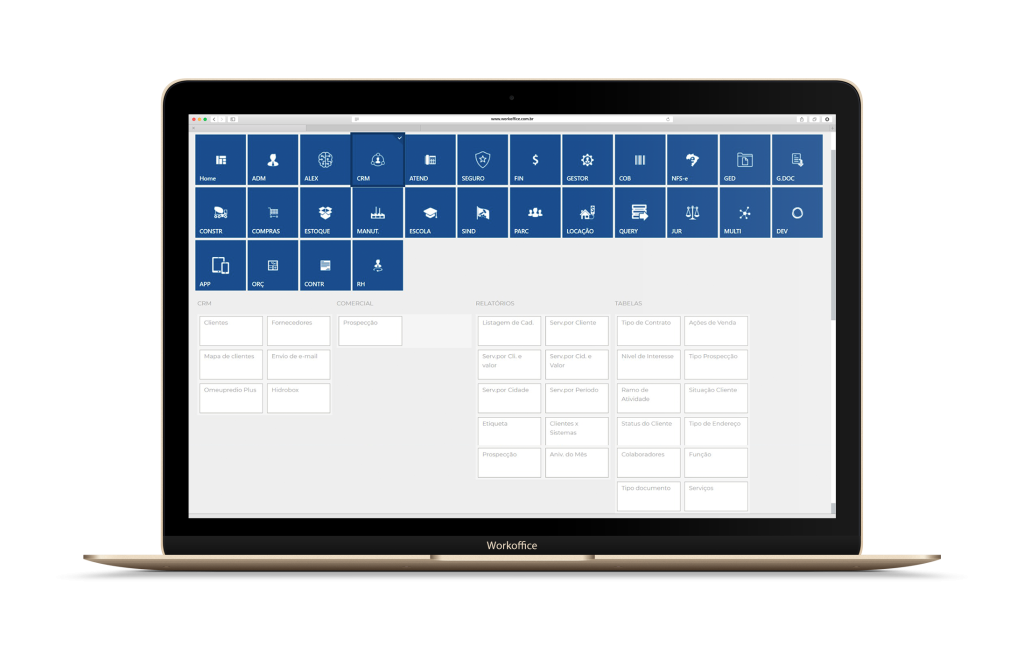 Sistema que oferece eficiência e produtividade para sua empresa. Módulo CRM pode melhorar a produtividade da sua empresa