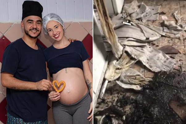 Gabriela e Daniel tiveram sua cozinha destruída após um grave acidente no apartamento em que eles vivem. Conheça a história de um casal que teve seu negócio protegido